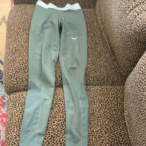 Olive Green Nike Pro Tights
